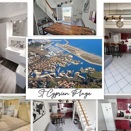 Joli T2 Avec Clim, 4/6 Personnes,500m De La Plage. Ferienhaus Saint-Cyprien (Pyrenees-Orientales)